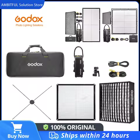 Godox F200Bi F400Bi F600Bi Flexible LED Mat 2700K-8500K Bi-Color CRI 96 TLCI 96 LED Light Panel Cont