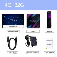4K กล่องสมาร์ททีวี H96max 11.0 Hd พร้อม2.4G Wifi Hd แรม4GB RAM 32GB รอม Wifi สนับสนุนยูทูบ3.0 DLNA S