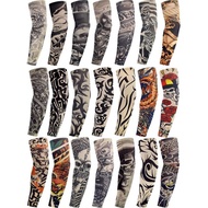 Arm Cover Cool Flower Arm Tattoo Sleeve Cycling Sports Tattoo Sunscreen Anti-Ultraviolet Tattoo Slee
