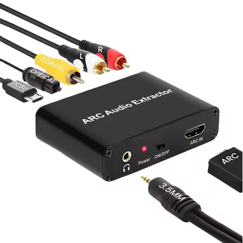 HDMI-Compatible ARC Audio Extractor ARC To SPDIF Coaxial L/R Stereo 3.5mm Jack ARC Return Channel Co