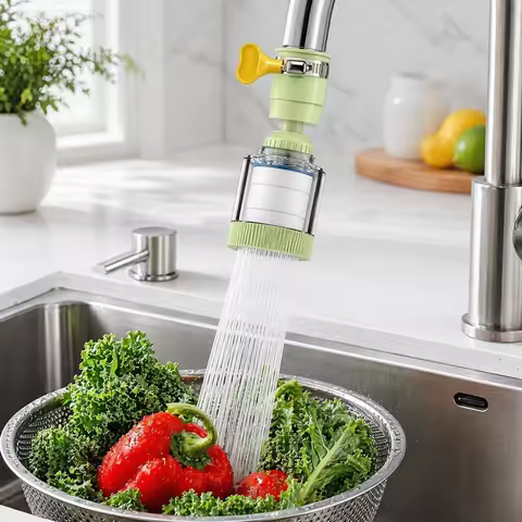 Universal Faucet Filter 360 Degree Rotatable Splash-proof Filter Water Purifier Detachable Removable