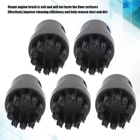 5PCS Steam Engine Brush Black Steamer Cleaning Brush Replacement Brush for Karcher SC1 SC2 SC3 SC4 S