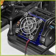 [chichome.my] 40mm Motor Cooling Fan with Heatsink Metal Motor Cooler Fan 28000RPM for RC Car 1/8 1/