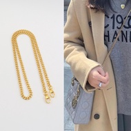 Suitable for dior dior Handbag Shoulder Strap Chain Underarm Accessories dior Three-Grid Patent Leat