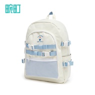 Hamachi 2022 Summer Sweetheart Contrast Color Ribbon Backpack Female Student Schoolbag Large Capacit