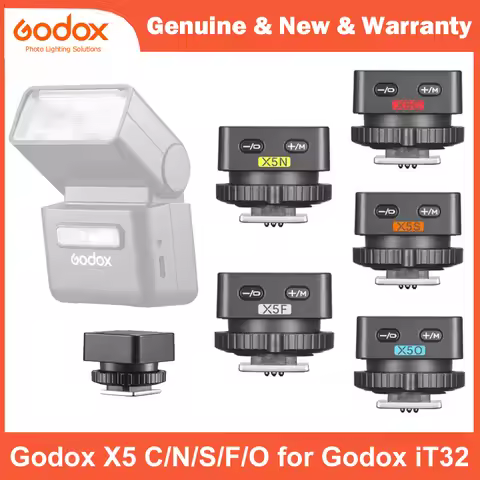 Godox X5 2-in-1 Hotshoe & Wireless Trigger - TTL HSS 2.4G for Godox iT32, Compatible with Olympus Ca