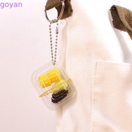 GOYAN Mini Fast Food Box Keychain, Mini Fast Food Box Simulation Fast Food Box Keychain, Unique Food