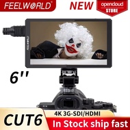 FEELWORLD CUT6 6inch 4K 3G-SDI/HDMITouch Screen Video Monitor Recorder FHD Monitor Support IPS 1920x