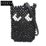 Anya Hindmarch 串珠眼睛圖案肩帶包，成色極佳，女士，黑色 [二手]