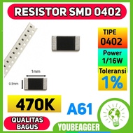 SMD 470k Ohm 0402 1% Resistor 1/16w
