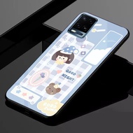 [A56] Glass Softcase oppo A54 - Mirror Softcase - Glass Softcase - Case hp - Case oppo A54 - oppo A5