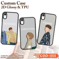 Gsc (FF0220) Special Glossy Material 2D CASE For IPHONE XS MAX CASE HANDPHONE ALL TYPE