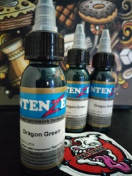 Tinta Tattoo INTENZE 30ML Warna Dragon Green hijau tua 1oz 1pcs tatto pewarna kecantikan kulit tato