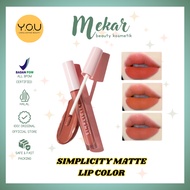 YOU Simplicity Matte Lip Color | Transferproof | Pigmented Lipstick | Moisturizing | YOU Lip Matte