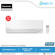 Panasonic CS/CU-XPU18WKQ 2.0HP Deluxe Inverter Split Type Aircon (Nanoe™ X)