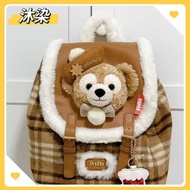 2026 New Style Winter Duffy Backpack Christmas Duffy Bag Plush Doll Backpack School Bag Large Capaci