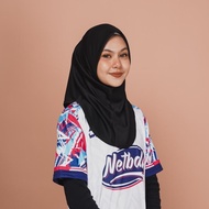 TUDUNG SARUNG NETBALL [BASIC COLOUR] by ABANG JERSI