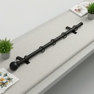 Modern wall-mounted curtain rod, extendable metal segments 24–140 inches, built to last Rod Langsir 