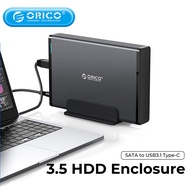 ORICO 3.5เคสฮาร์ดดิสก์ชนิด C SATA เป็น USB กล่องใส่ฮาร์ดดิสก์3.1เครื่องอ่านฮาร์ดไดรฟ์เสริมสำหรับ2.5/3.5 HDD