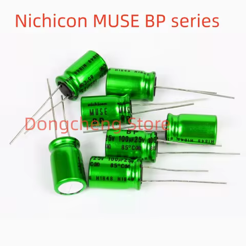 10pcs/lot Nichicon MUSE BP ES Non Polar Nonpolar Bipolar HiFi Audio Capacitor 4.7uf 10uf 22uf 47uf 1