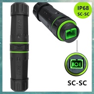 [uhktyltui.vn] IP68 Waterproof SC Single Core Fiber Optical Adaptor Extend Fiber Optic Cable Length 