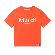 Mardi Mercredi 韓國製 經典合身短版T恤 紅色/白色