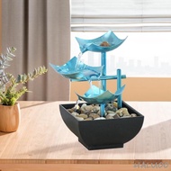 [Haluoo] 3 Layer Fountain Decorative Water Feature Feng Shui Tabletop Water Fountain