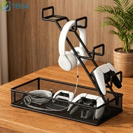 TEENI Game Controller Holder, Multi-Tier Large Capacity Gamepad Storage Rack, Durable Iron Space Sav