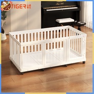 Movable Pet Fence Transparent Dog Fence Indoor Household Movable Fence Small Dog Resin Kennel Dog Ca