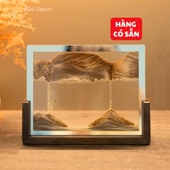 3D Flowing Sand Painting with Wooden Base, Hourglass, Meaningful Gift