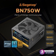 Segotep BN750W Power Supply 750Watt 80Plus Bronze Flat Cable Non Modular