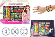 AdiChai Jewellery Making Materials Kit for Girls, Art and Craft Set, Creative Self Design Mix and Match Jewellery Cords,Beading and Strings Jewellery Accessories for Girls and Kids (Multicolor)