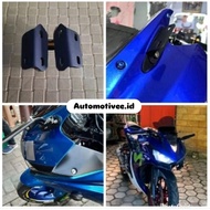 Winglet Mirror Mount Bracket on Yamaha R25 Fairing Winglet Mirror Bracket R25 Remét R25 Side Mirror 