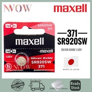 Maxell SR920SW 371 Silver Oxide Battery JAPAN (100% Genuine)