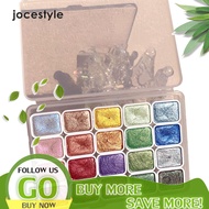 20 Colors Glitter Solid Water Color Portable Sparkle Pearlescent Watercolor Metallic Glitter Waterco