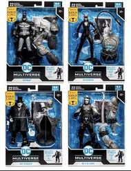 McFarlane Toys gold label- Arkham City DC Multiverse SET OF 4 pcs  (Solomon Grundy BAF)