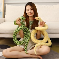 Simulation Snake Plush Toy Fake Snake Tricky Props Spoof Zodiac Snake Funny Snake Ragdoll Model Pyth