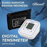 [ TERLARIS ] Tensi Digital Omicron Suara Indonesia Alat Pengukur Tekanan Darah Otomatis Tensimeter D