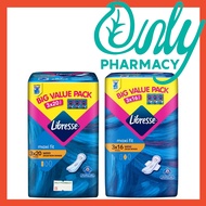 Libresse Maxi Wings 24cm 3 x 16s or Libresse Maxi Non Wings 24cm 3 x 20s