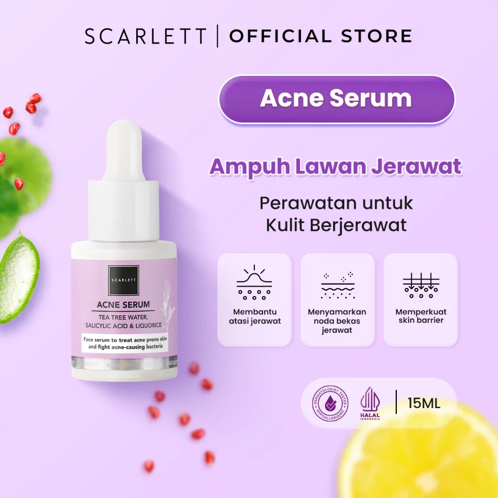 SCARLETT WHITENING ACNE SERUM - SERUM JERAWAT SCARLETT