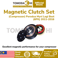 (READY STOCK) Car Aircond Magnetic Clutch Pully Set (Compressor) Perodua Myvi Lagi Best (6PK) 2011-1