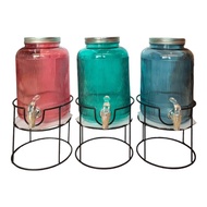 Set Penghidang Minuman Kaca dengan KAKI Penghidang Kaca Bekas Air Kaca Balang Air Kaca Bekas Air Ber