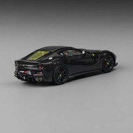 [ALLspark] Little Toy 1: 64 Ferrari F12 TDF Black Full Carbon Red Inner Alloy Car Model