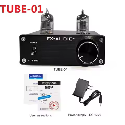 2025 TUBE-01(6J1) TUBE-03(6K4) HiFi 2.0 Portable Tuning Tube Pre Amplifier DAC Digital Audio Decoder