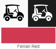 mobil listrik / golf car / sepeda listrik/ 4-seater electric golf cart - ferrari red