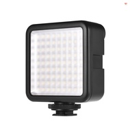 Andoer W81 Mini Interlock Camera LED Light Panel 6.5W Dimmable 6000K Camcorder Video Lamp with Shoe Mount Adapter for DJI Ronin-S OSMO Mobile 2 Zhiyun Smooth 4 Gimbal Stabilizer fo