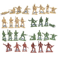 [Ready Stock] 5cm Soldier Minifigure Army Men Toy Military Model Sets Toys Army Plastic Soldier