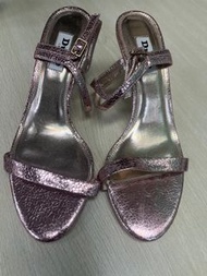 Dune London 閃粉綁帶高跟涼鞋