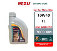 Mizu Semi Synthetic Lubricant  API SN 10W-40 Car Engine Oil - 1 litres [Free 1 piece MIZU mileage sticker] 10w40 minyak hitam minyak pelincir minyak kereta minyak Sintetik minyak viral minyak certified dari API