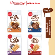 [Bundle of 3] Munchy's Oat Krunch Biscuit - Cranberry/Chia Seed/Dark Choc Almond or Blueberry (384g)